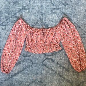 ARDENE Floral Off-Shoulder Top